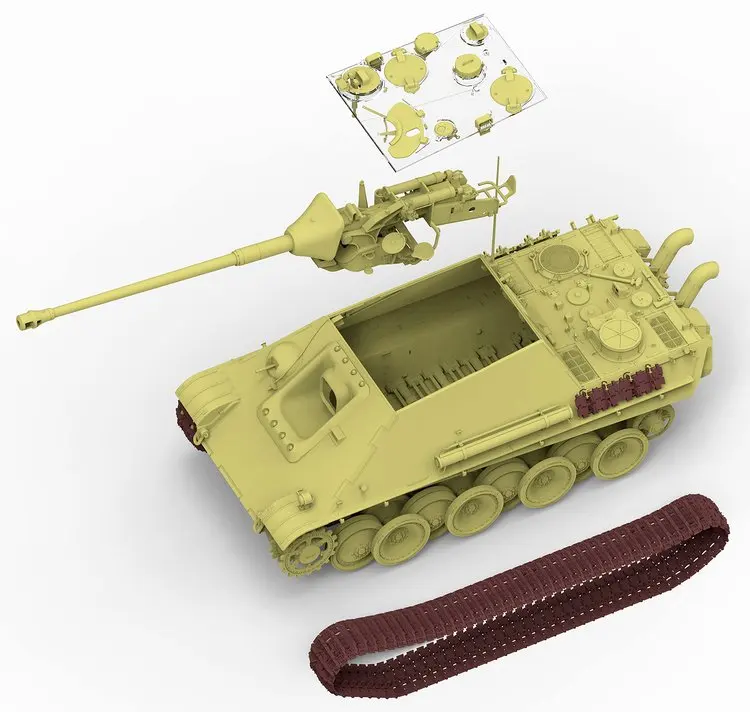 Rye Field 5031 1/35 Jagdpanther G2 с работоспособными звеньями Танк демонстрационная