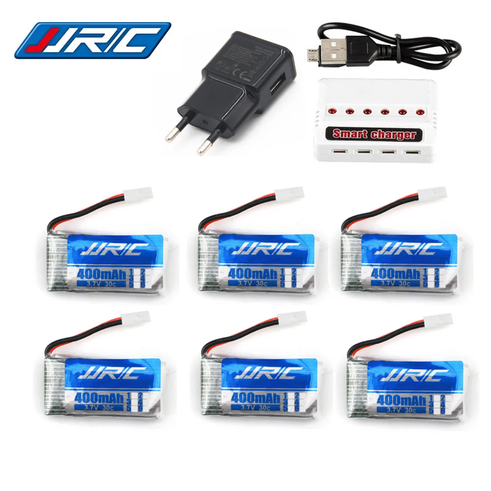 

Upgraded version Lipo Battery 3.7v 400mAh 30C for JJRC H31 H43hw Drone Li-Battery JJRC H31 Lipo Battery + 6 in 1 cable charger