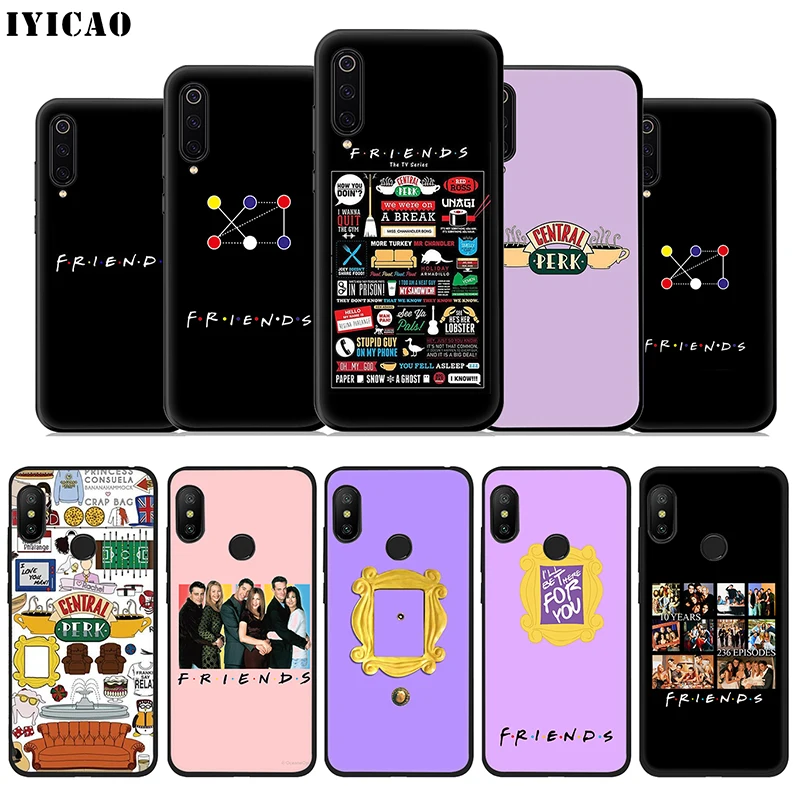 IYICAO друзей ТВ показывает мягкий чехол для Xiaomi mi A3 A2 A1 9T CC9E CC9 9 8 6 Se Lite F1 макс 3 5X 6X