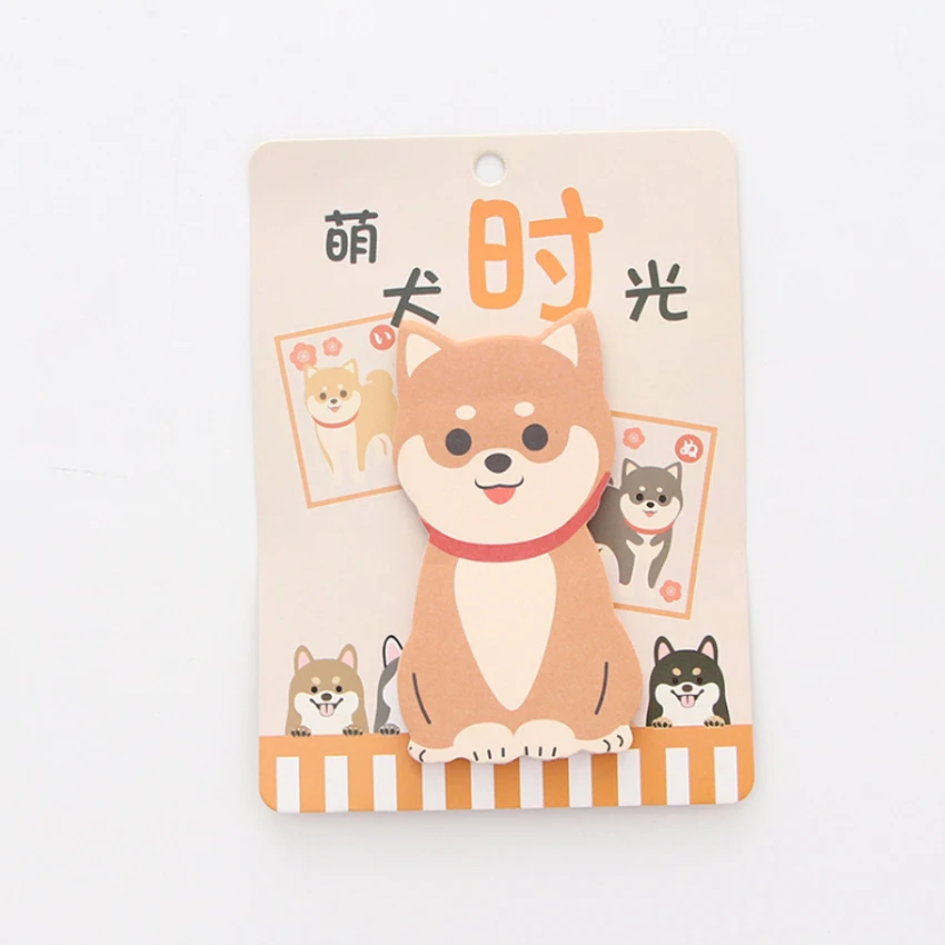 Akita dog 40 пакеты мультяшный любимец собаки стикеры именная Наклейка Стикер для холодильника сообщение Pasteable бумага блокнотики-липучки - Цвет: Akita dog