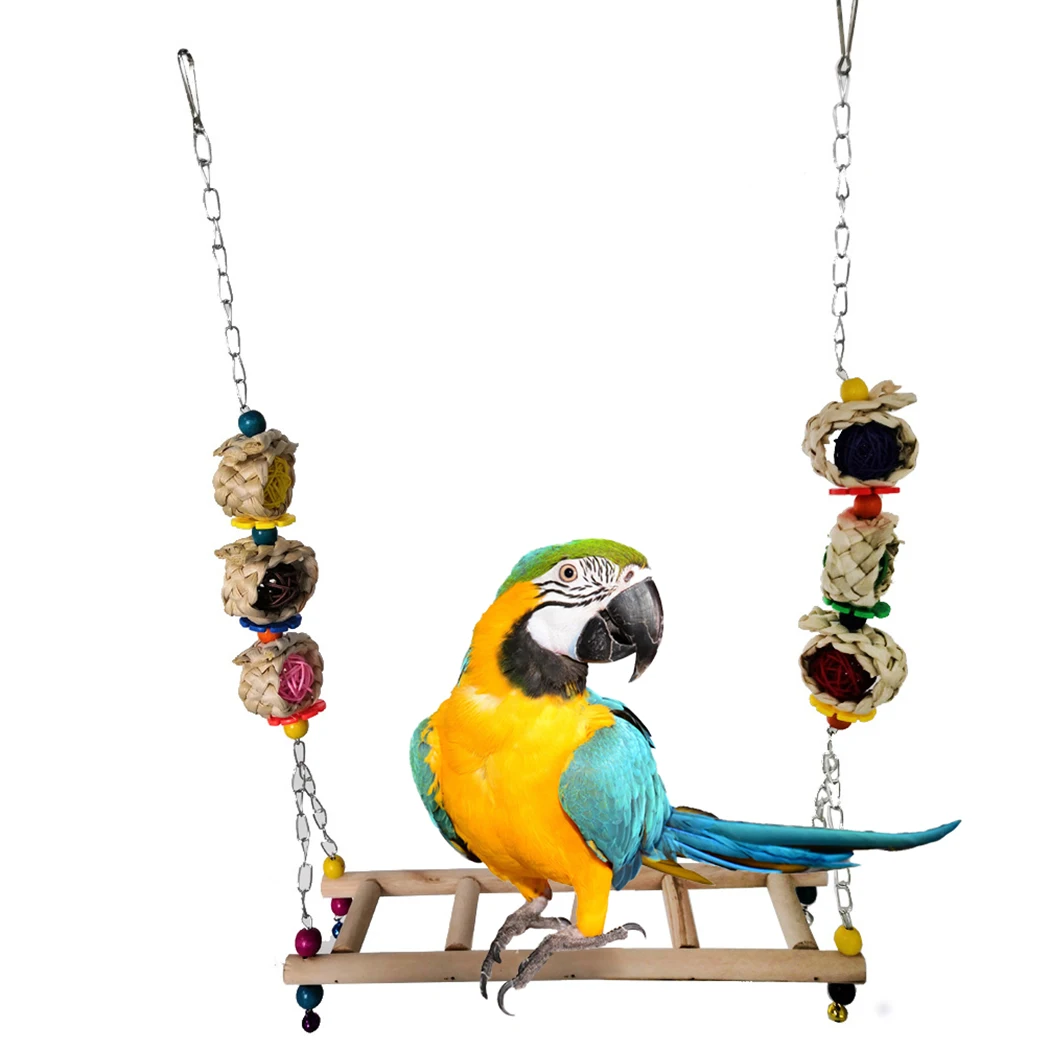 Parrots Toys And Bird Accessories For Pet Toy Swing Stand Parakeet Cage