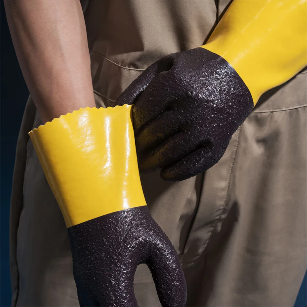

U200 Work Gloves Durable Heavy Duty Oil Resistant Anti Aging Protection Large Safety Non Slip Reusable Wear Resistant Outdoor