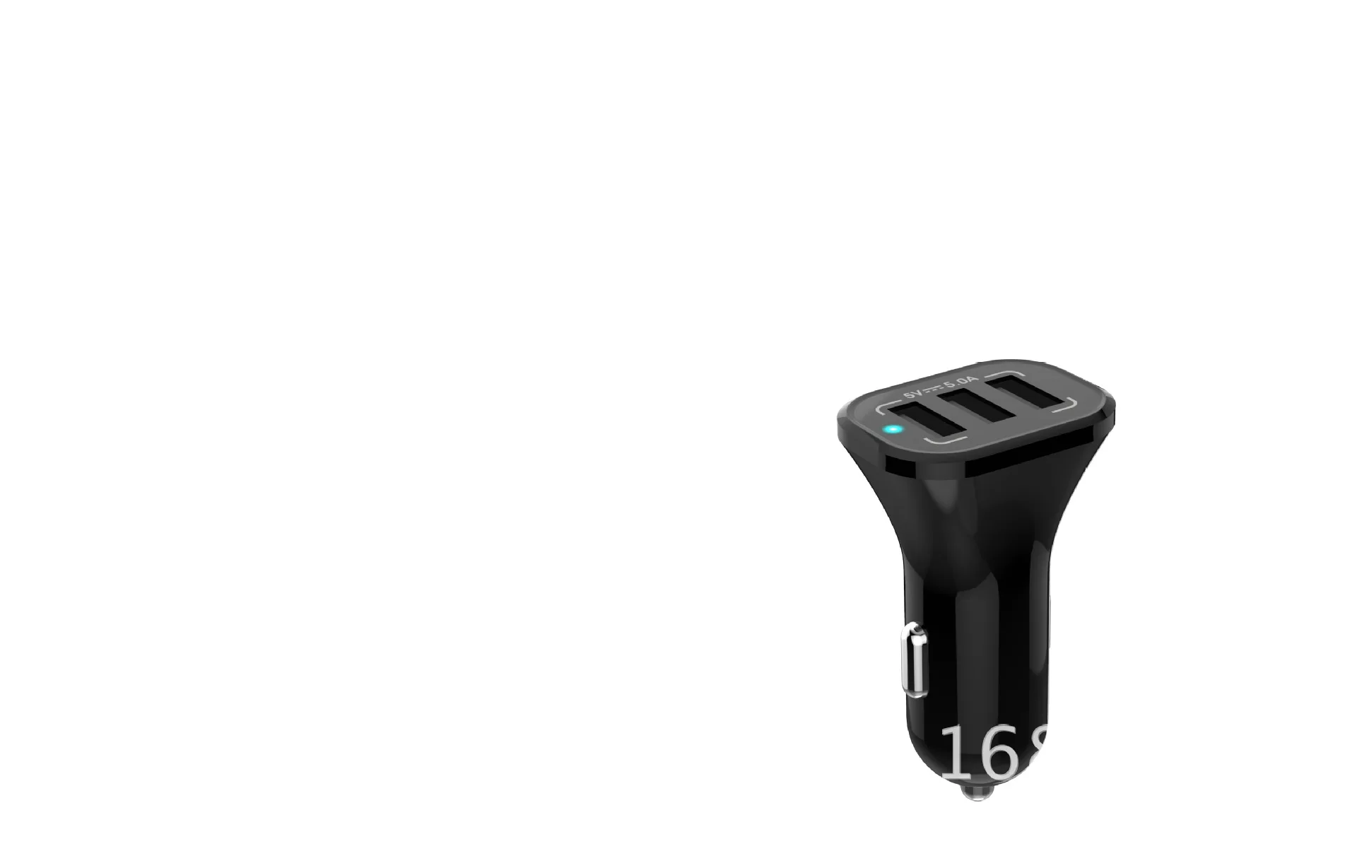 Три USB Автомобильное зарядное устройство, двухпортовое автомобильное зарядное устройство, зарядное устройство для мобильного телефона 5A большой ток смарт