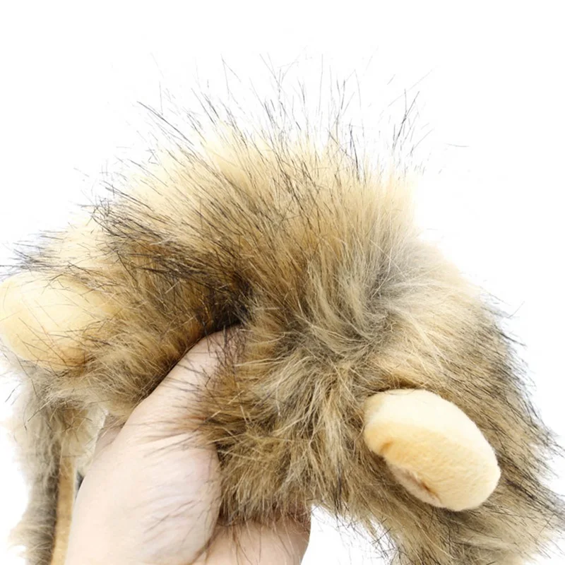 Funny Cute Pet Cat Costume Lion Mane Wig Cap Hat For Cat Dog Halloween Christmas Clothes Fancy Dress With Ears Pet Clothes