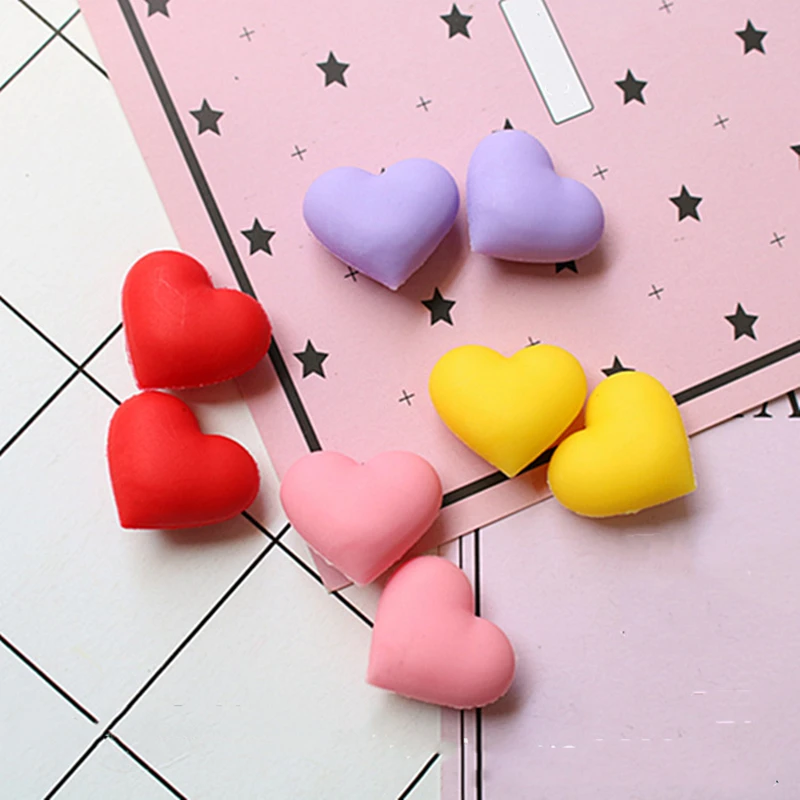 10-30Pcs Love Heart Polymer Clay Resin Accessories DIY Earrings Jewel Decoration Material Planar Slame Fill Crafts Supplie | Дом и сад