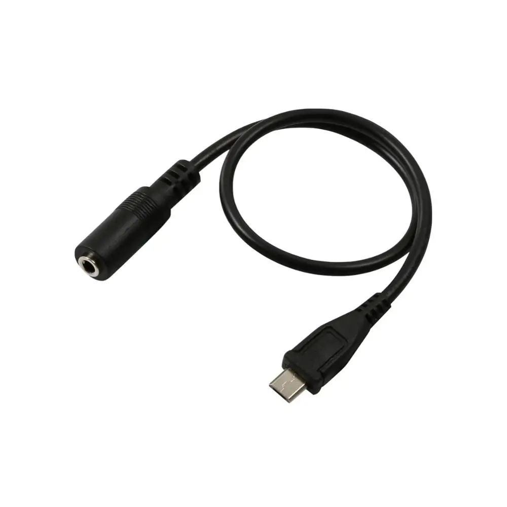 1pc 마이크로 USB 5 핀 남성 3.5mm 여성 잭 AUX 오디오 동기화 헤드폰 어댑터 케이블 코드 30cm 50cm
