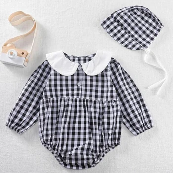 

2020 New Korean Style Toddler Baby Girl Romper Autumn Newborn Baby Girl Jumpsuit Baby Girl Long Sleeve Cotton Rompers
