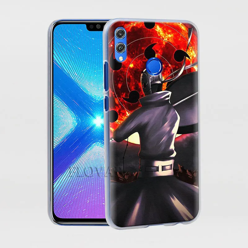 Чехлы для телефонов с аниме Наруто Акацуки для huawei Y5 Y6 Y7 Y9 Honor 20 Lite 8X 9X Pro View 20 жесткий чехол