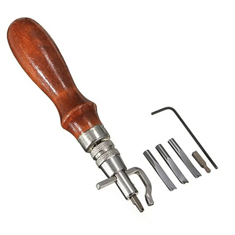 Абсолютно Новый 7в1 DIY кожевенное ремесло край карнизы сшивающий Молот Crease Кожа ремесло инструменты