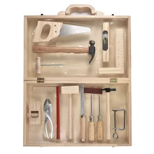 Детский деревянный ремонтный набор, портативная коробка для ремонта, игрушка, многофункциональный деревообрабатывающий деревянный набор инструментов, детские развивающие игрушки