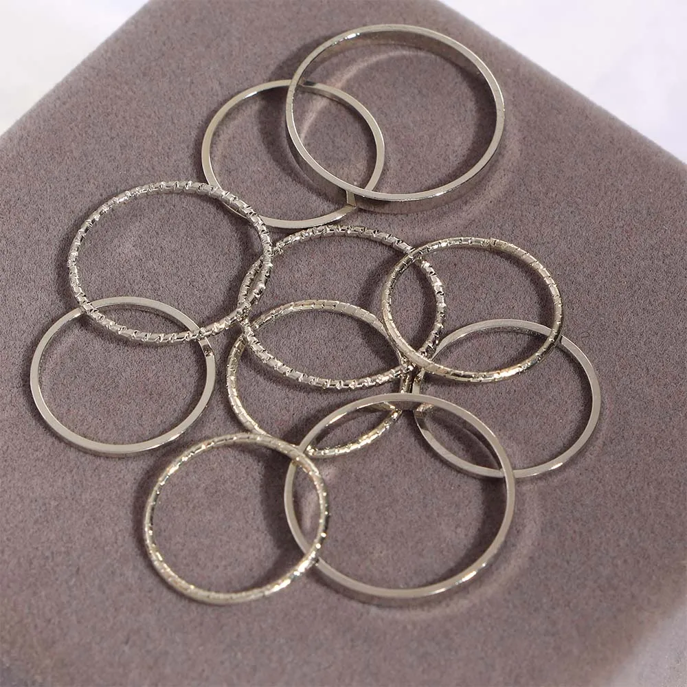 Fashion Korean Joint Ring Tide Combination Rings Women Jewelry Ring Set 10PCS ring set