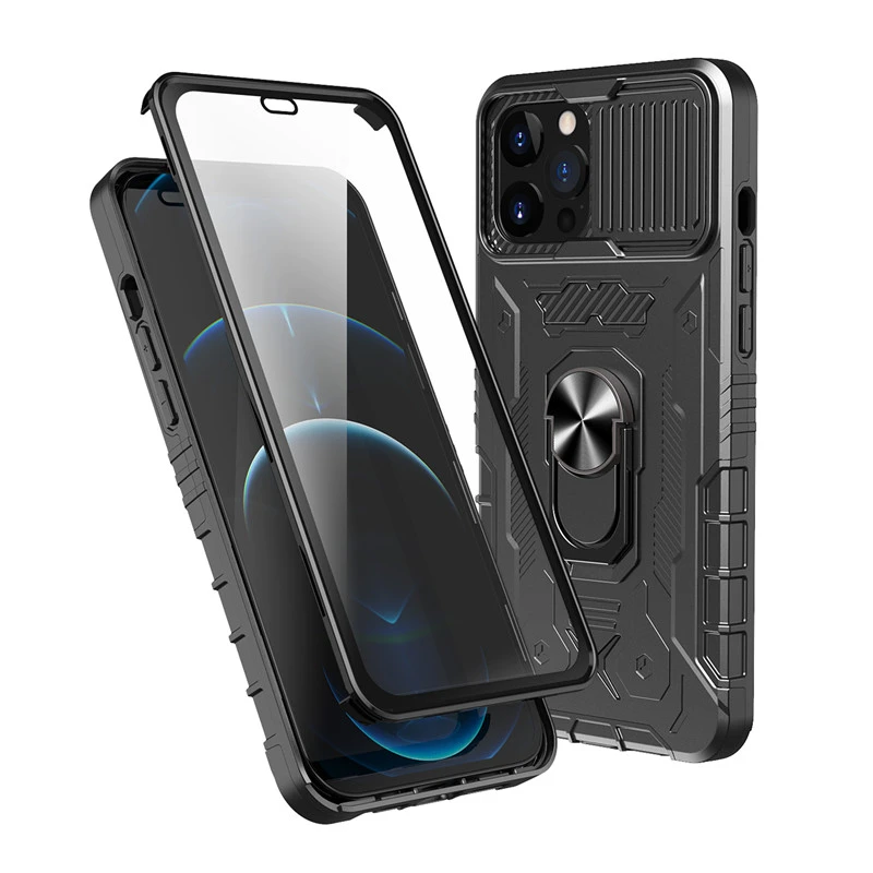 Camera Lens Protect Case For Iphone 13 Pro Max 12 Pro Built In Screen Protector Military Grade Bumpers Slot Card Kickstand Cover Mobile Phone Cases Covers Aliexpress