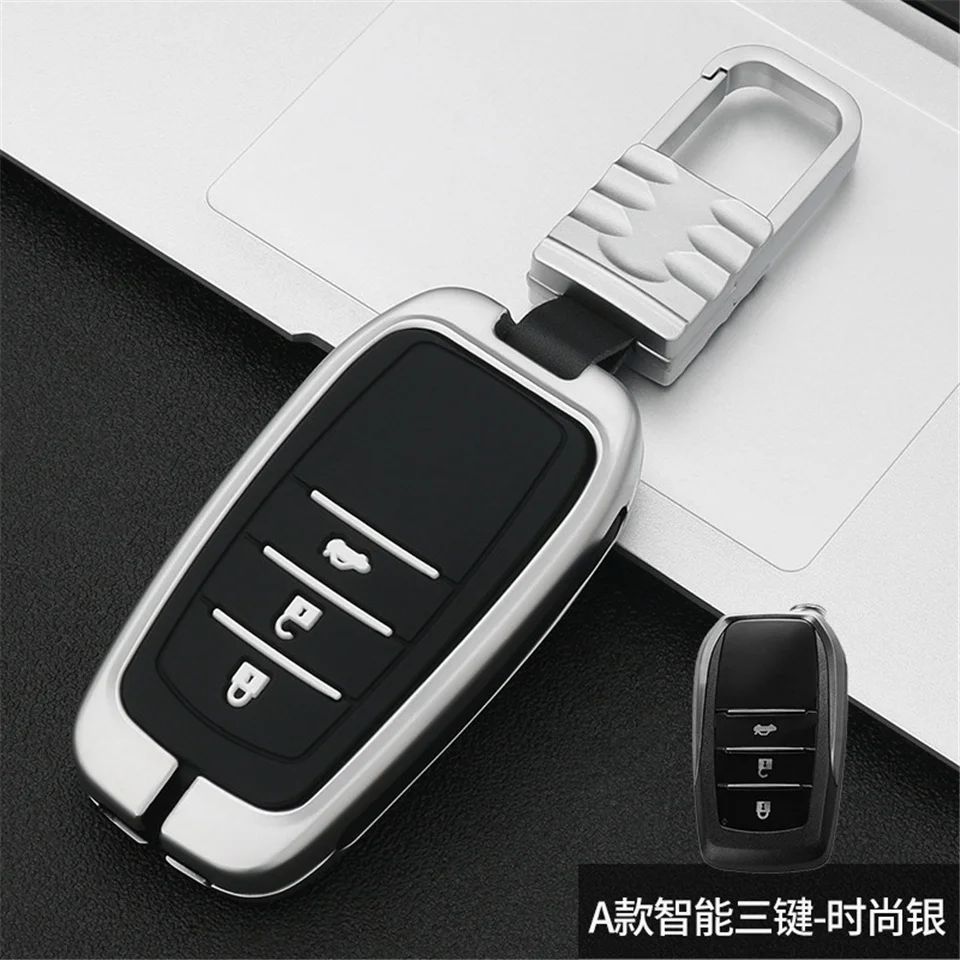 Portachiavi auto per Toyota Key cover per Chr Rav4 Auris Avensis Prius Aygo Camry Corolla Cruiser Land 200 Prado Crown Car key fob - Hd48519bf36f7416aa9c07fca23cd297b4