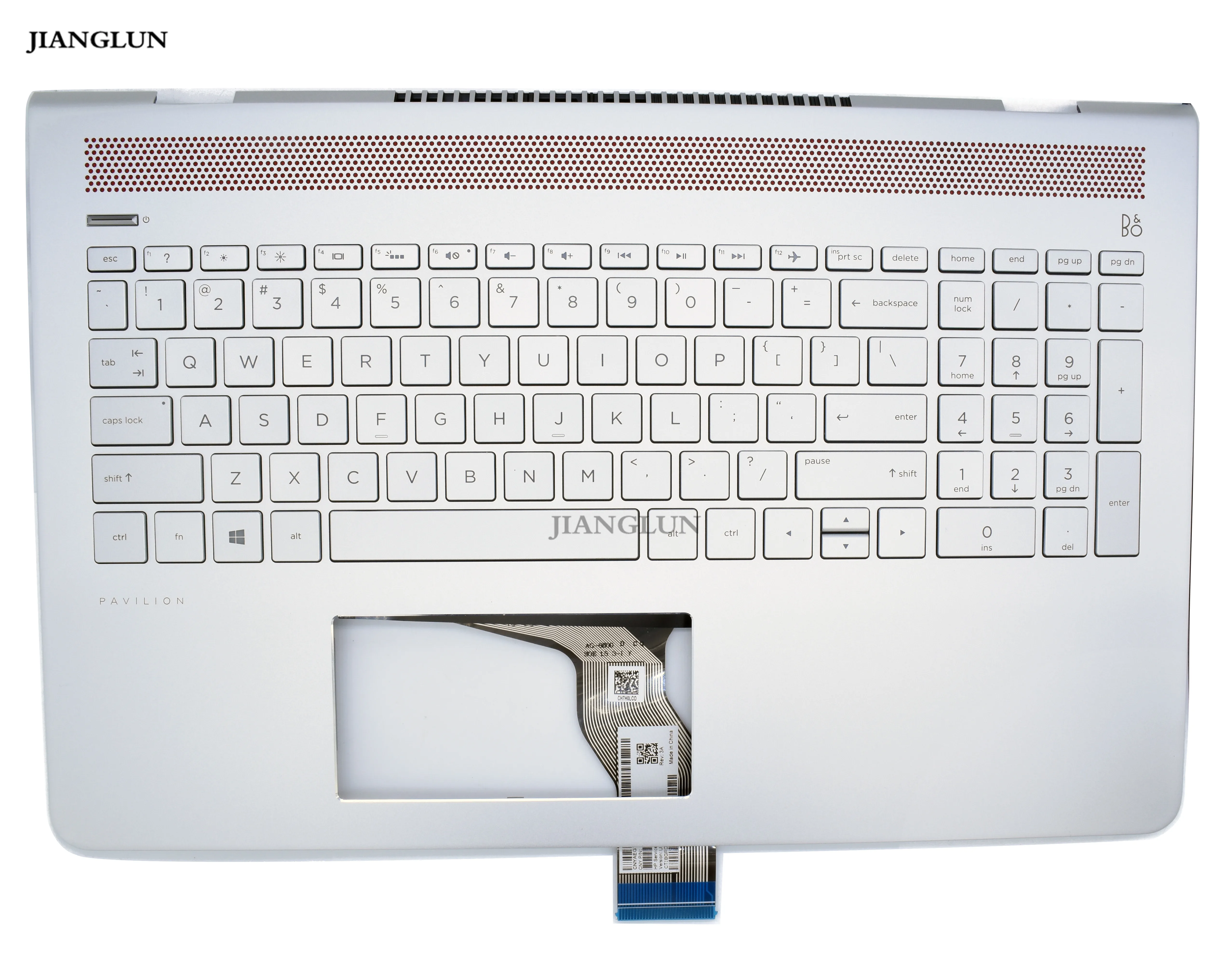 JIANGLUN верхняя крышка палмрест серебро с американской клавиатурой для hp павильон 15-CD 929869-001