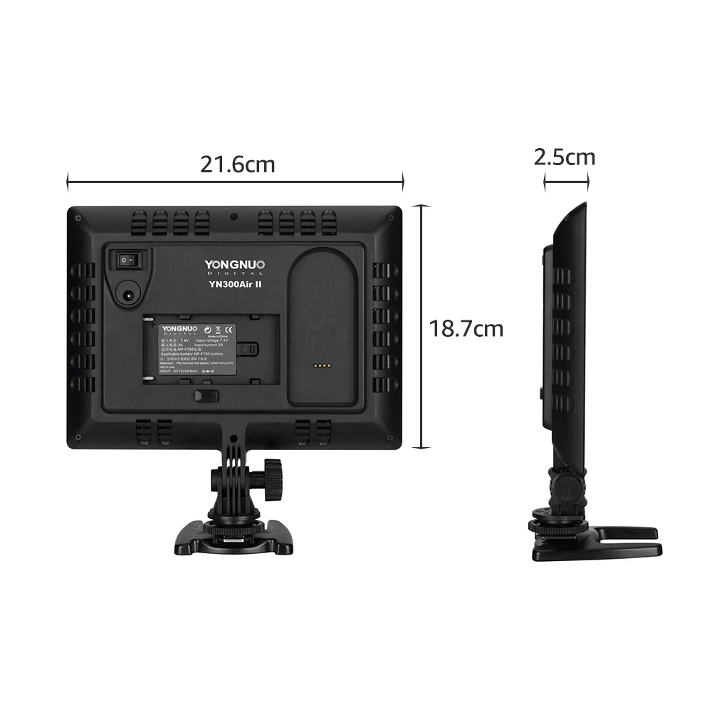 YONGNUO YN300 Air II светодиодный видео светильник Панель RGB 3200 K-5600 K фотография заполняющая лампа CRI 95+ пульт дистанционного управления для студии на открытом воздухе