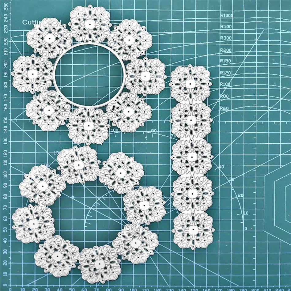 Eastshape Lace Circle Frame Dies Metal Cutting Dies for Card Making Scrapbooking Die Embossing Cuts Stencil Craft New