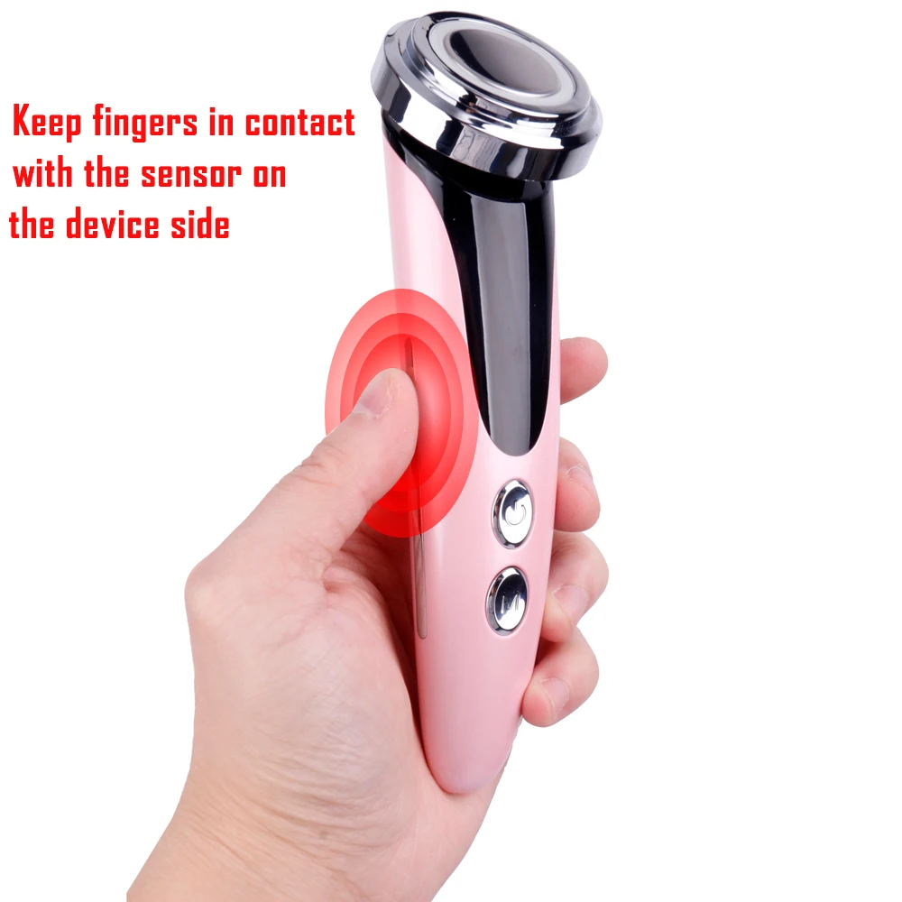 Подтягивающий EMS инструмент для ухода за кожей лица светодиодный фотонный светильник прибор для ухода за кожей лица EMS массажер