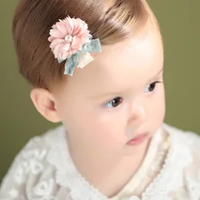 Angel neitiri New Style Korean-style CHILDREN'S Hair Accessories Flower Pearl Girls Barrettes Side Clip Princess Cute
