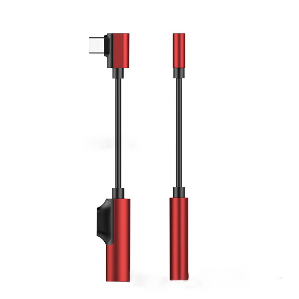 2 в 1 USB C аудио кабель Тип освещение до 3 5 мм разъем Aux Наушники звонки музыка