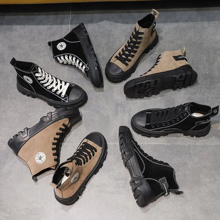 

Martin Boots Women's 2019 New Style Versatile Autumn England Ventilation Network Red Short Boots Single Boots Students Hip Hop H