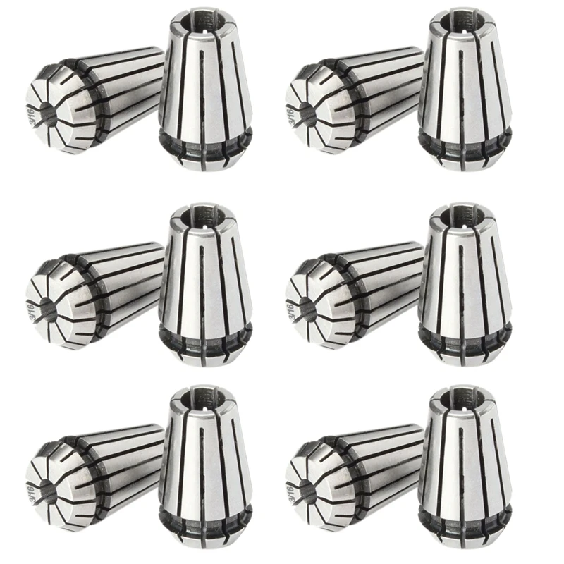 

ABSF 12Pcs Er25 Chuck Collet 1/8 To 5/8 Inch Spring Collet Set Machine Tool Holder Er25 Collet For Cnc Milling Lathe Tool