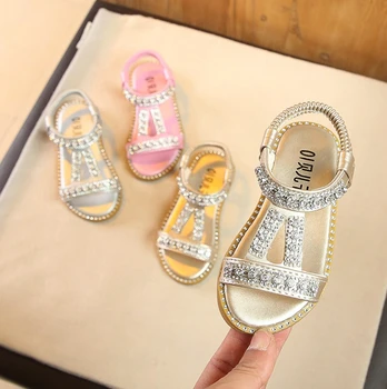 

New Children Sandals for Girls Summer 2020 Fashion Toddler Cute Bow-tie No Slip Party Princess Shoes Comfortable Kids Sandals