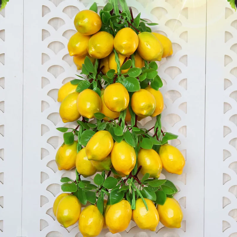 Имитация PU моделька лимона искусственный лимон фрукты реквизит для фотосъемки домашняя фигурка сад украшение на стену фруктовый магазин украшений