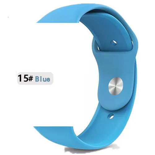 Ремешок для apple watch band 44 мм/40 мм iwatch band 5 4 42 мм 38 мм correa pulseira watch band для apple watch 5 4 3 браслет 44 мм - Цвет ремешка: blue 15