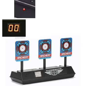 

Electronic target, electronic scoring target, light and sound, automatic return to battle, practice soft target toy