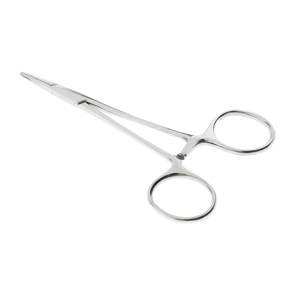 Clamp Stainless Steel Pet Medical Pet Pliers Holder Hemostatic Forceps Tweezers Straight / Curved For Pet Hair Puller