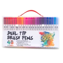 48 видов цветных акварельных ручек для рисования и рисования набор профессиональных акварельных ручек для школы товары для рукоделия