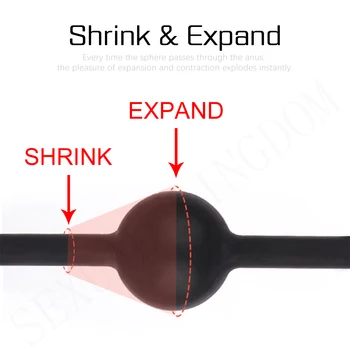 Anal Pull Beads Four Large Balls Prostate Massager Vaginal Balls Vaginal G-spot Stimulator Butt Plug Sex Toys for Woman Man Gay 6