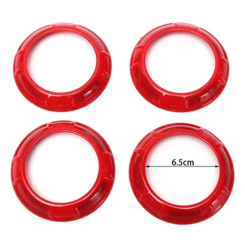 

Inner Decoration Trim Cover 18pcs Set For Jeep Wrangler JK 2011-2017 ABS Plastic Red Parts Car