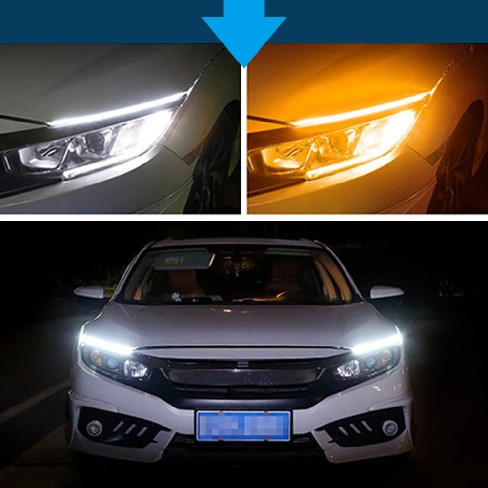 CO LIGHT ʹ̼ ڵ DRL LED ְ , Ʈ ,   õ,  ̵ Ʈ, 30cm, 45cm, 60cm