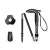 Pioneer 1 Pcs Carbon Fiber T Handle Walking Sticks Outdoor 5 Sections Matte Ultralight Trekking Pole Hiking Cane For Camping 2