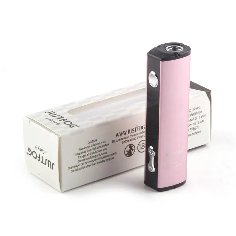 JUSTFOG Q16 Vape Mod 900 мАч переменное напряжение J EASY 9 VV батарейные блоки электронных сигарет 510 резьба для Q16 распылитель - Цвет: Pink