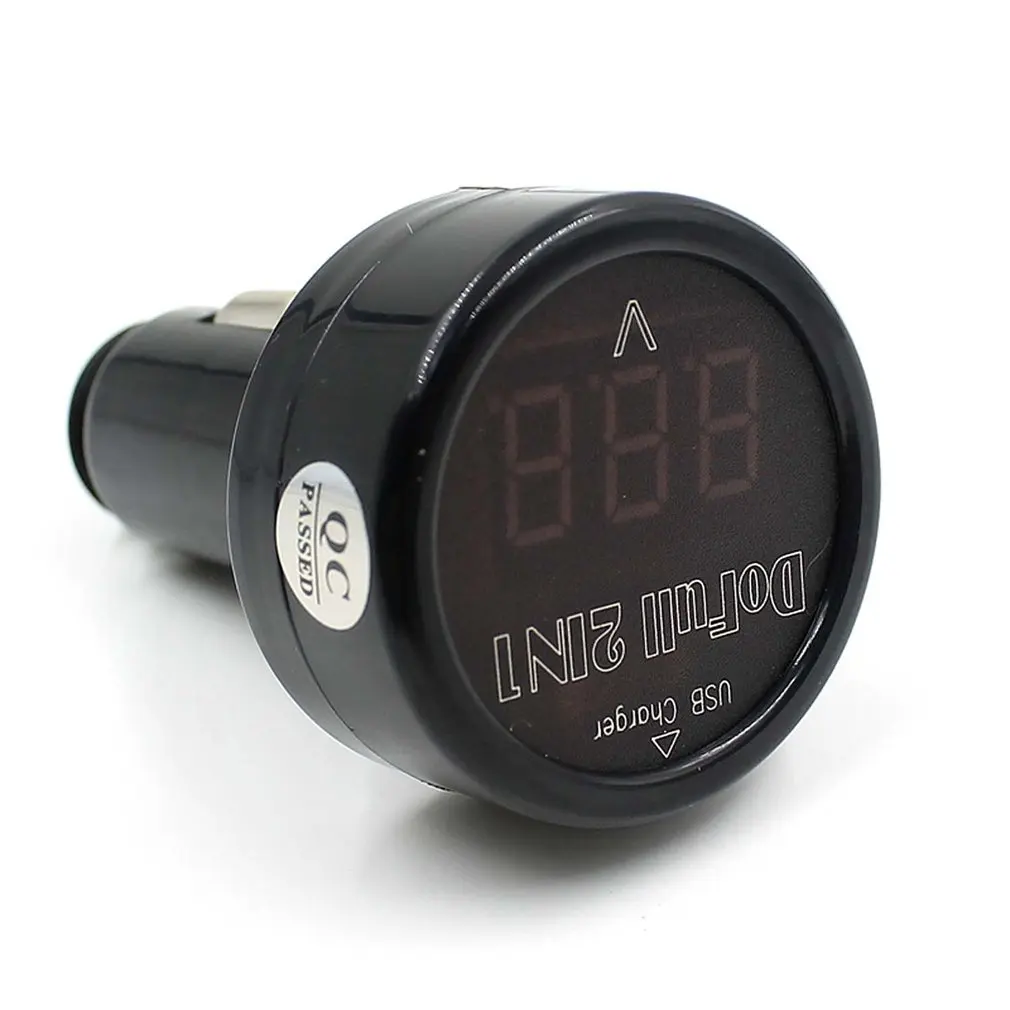 Автомобильное зарядное устройство для телефона вольтметр, прикуриватель usb