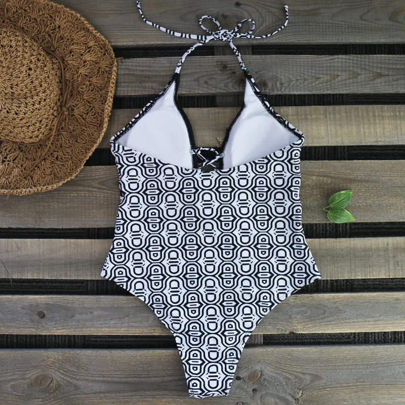 FREE SHIPPING New One Piece Swimsuit Sexy Cartoon Printed Swimwear ...