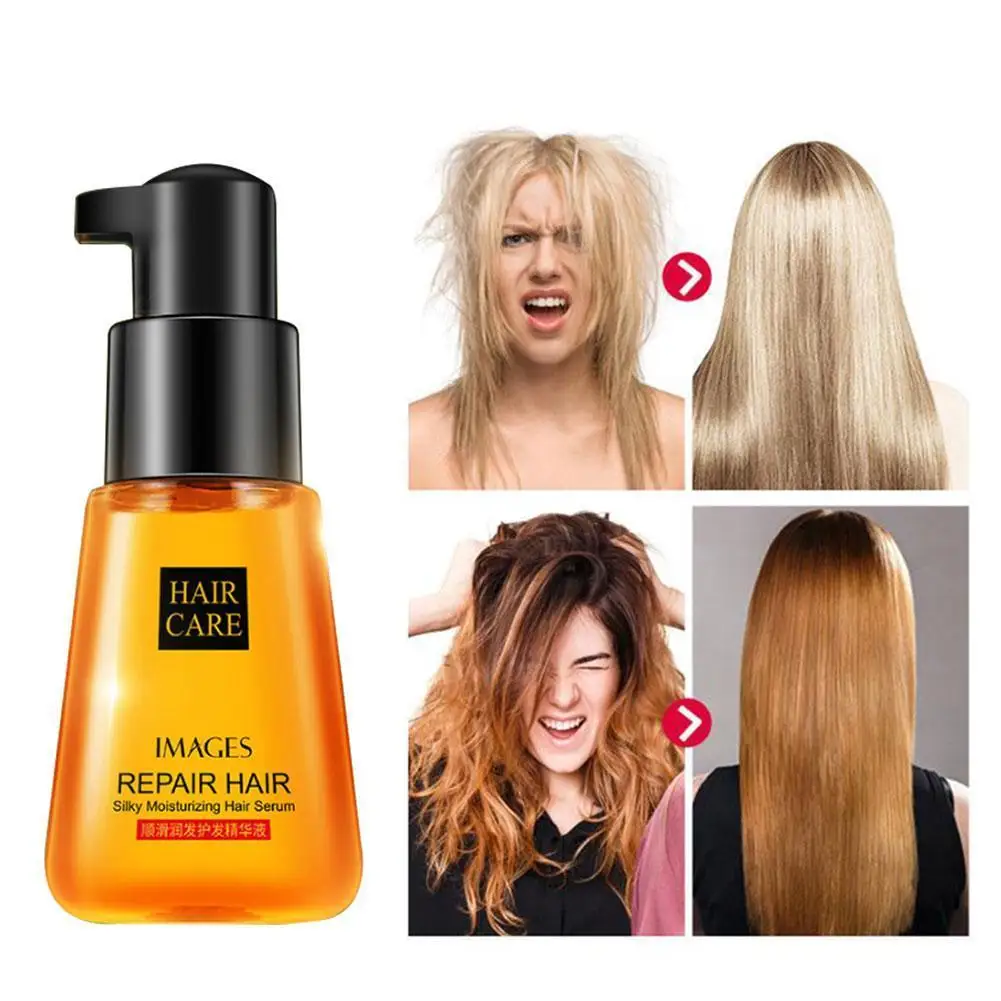 70ml IMAGES Moroccan Pure Argan Oil Hair Essential Oil Dry Hair Hair Keratin Care Treatments Repair Oil For Frizzy Scalp Ca L1H6