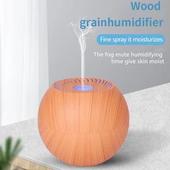 

ELOOLE 130ML High Quality Wood Grain Mini Portable USB Air Humidifier Diffuser Aromatic Atomization Purification With LED Light