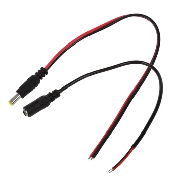 

10 Pcs DC Adapter Cable Cord for CCTV Camera: 5 Pcs Connection Cable Connector Female Power Cord & 5 Pcs Male Male Connector 2.1