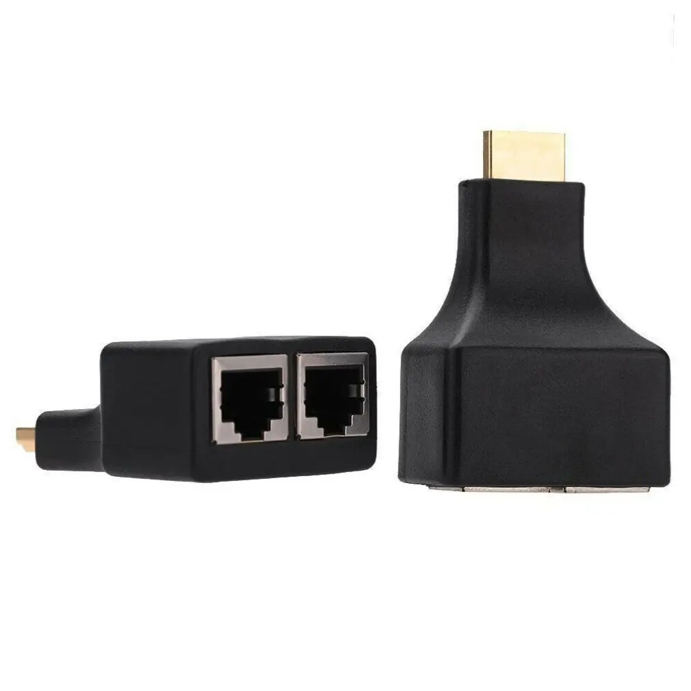 Hdmi удлинитель для двойной сети Rj45 через Cat 5E/6 Ethernet 4K адаптер Hd 1080P расширенная сеть