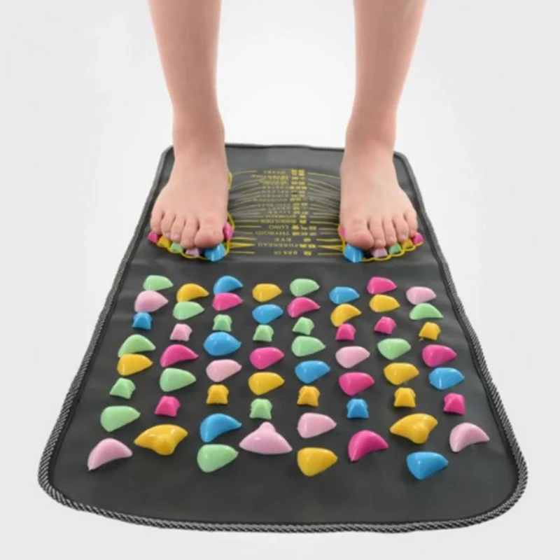 Massage Pad Chinese Reflexology Walk Stone Pain Relieve Foot Leg Spa Massage Mat Health Care EIG88