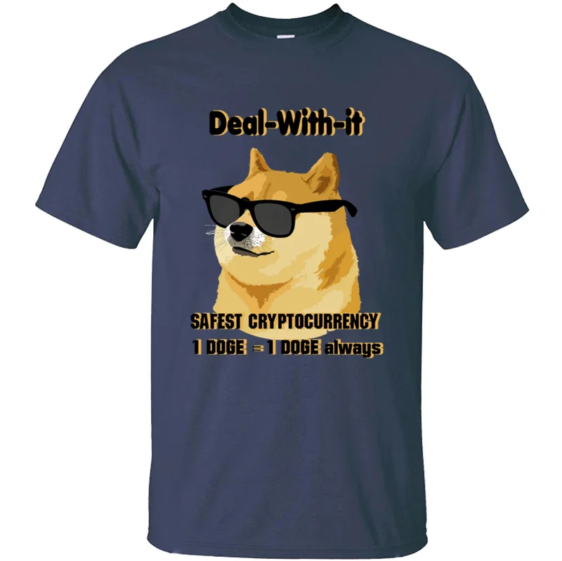 Стиль, комическая футболка с монетами doge,, базовая Однотонная футболка большого размера S~ 5xl, новинка, Мужская футболка, знаменитые футболки с круглым вырезом