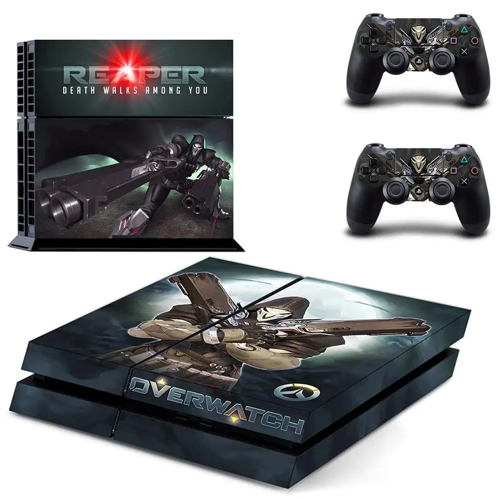 PS4 кожа PS 4 Overwatch наклейка Play station 4 наклейки s наклейки Pegatinas Adesivo для консоли playstation 4 и 2 контроллера