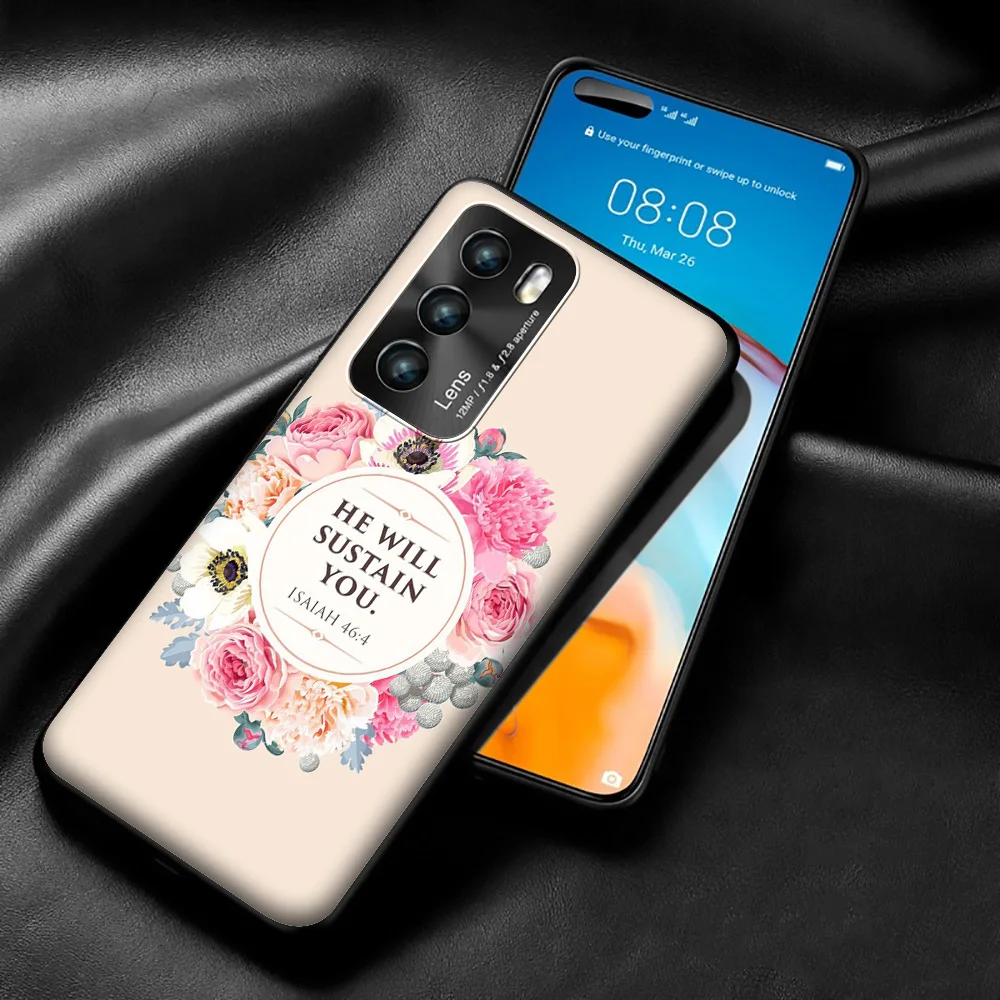 Чехол Lavaza с Иисусом Христа и христианскими цветами для Huawei P8 P9 P10 P20 P30 Y6 Y7 Y9 Lite Pro P