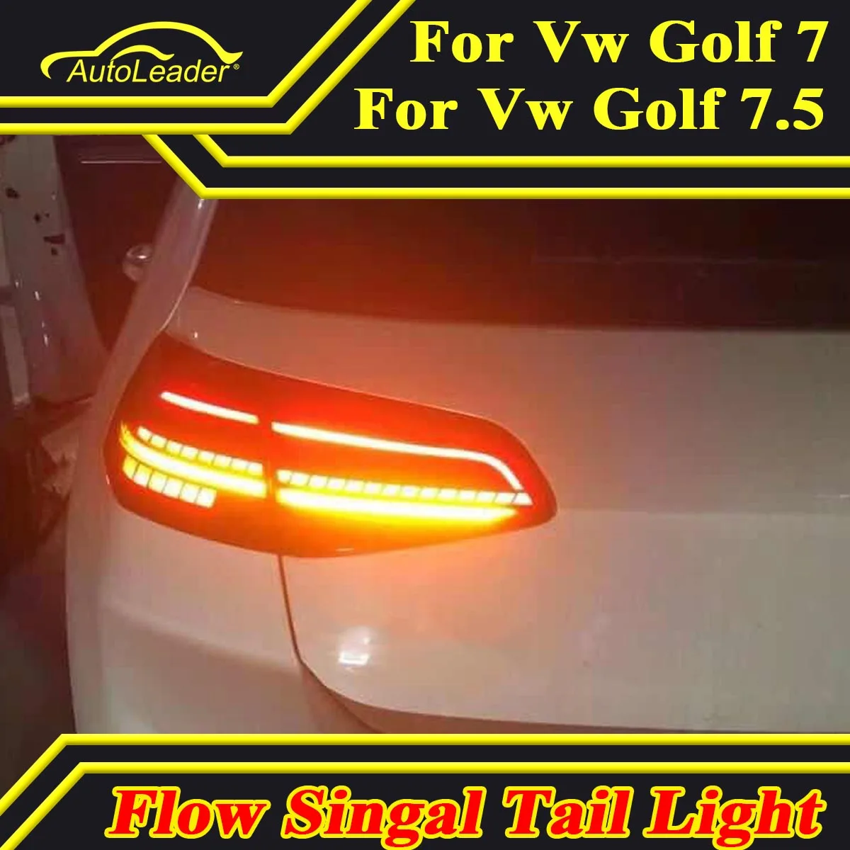 Светодиодный задний фонарь для VW Golf 7 MK7 Golf 7 Golf 7,5 MK 7,5 автомобильные стильные стоп-сигналы светодиодная сигнальная лампа для заднего освещения аксессуары