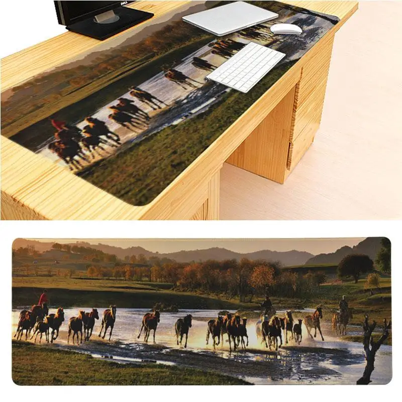 300x800x3mm Большой коврик для мыши Pentiums horse, компьютерный коврик для компьютера размером 30x90x0,2 см, игровые коврики для мыши - Цвет: 300x800x3mm
