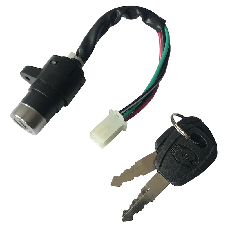 Universal Ignition Switch Power Lock Key Power Lock Electric Bicycle Biking Portable Dustproof Cycling Parts Ignition Switch