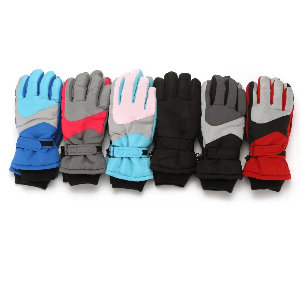 Kids Snowboarding Ski Gloves Winter Windproof Warm Full Finger Children Cotton Mittens Breathable for outdoor skiing cycling
